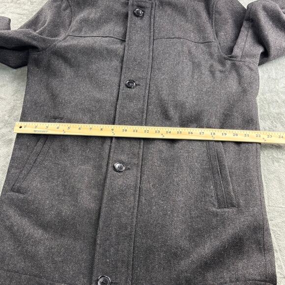 Joseph Abboud Coat Men’s M Wool Blend Jacket Formal Button Up Double Zip Gray - Picture 10 of 13